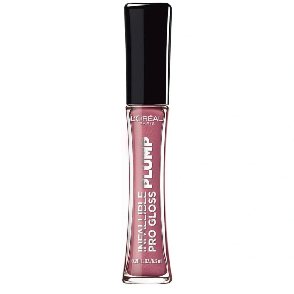 💎 x2 L'Oreal Paris Infallible Pro Plump Lip Gloss in Flush & Mauve Glow New